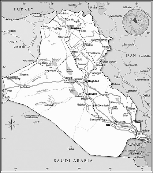 Mapa Iraku